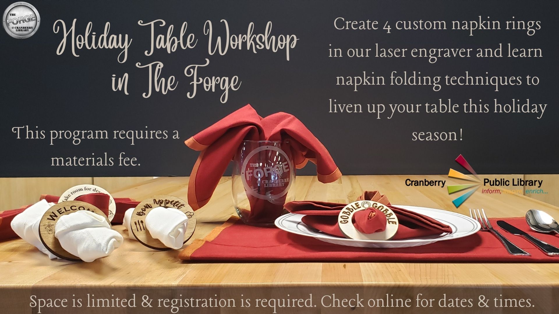 Holiday Table Workshop flyer