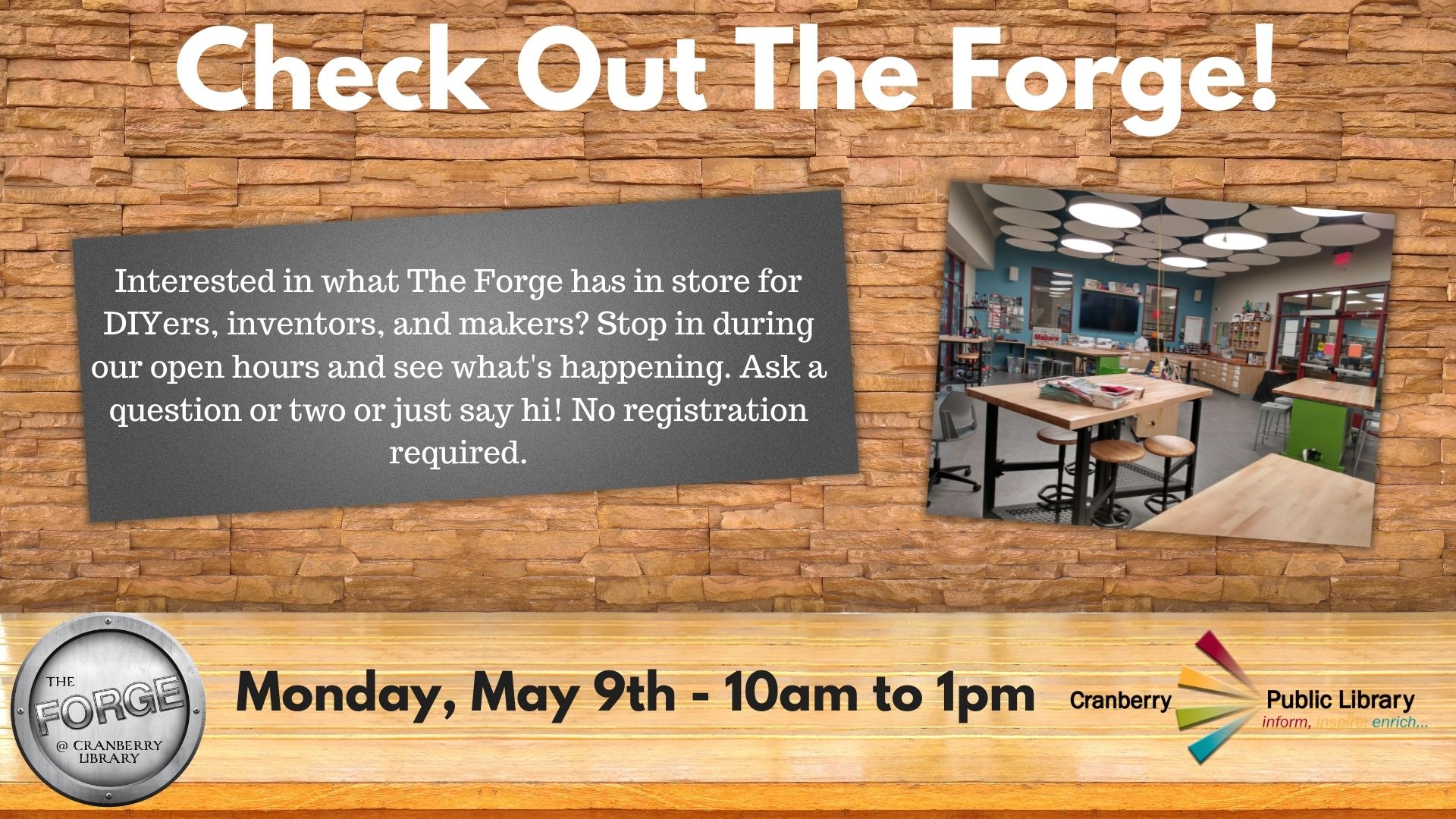 Check Out The Forge flyer