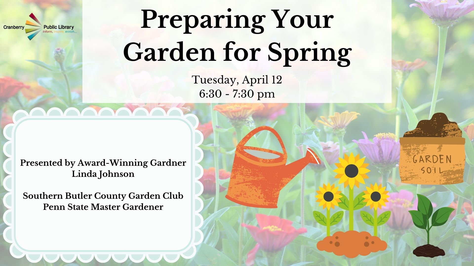 Flyer for Preparing Your Garden for Spring