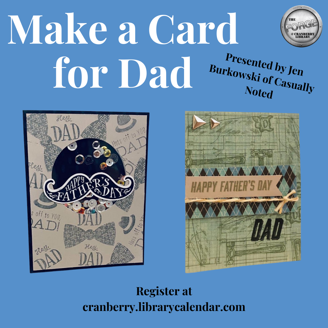 Flyer for Make a Card for Dad program