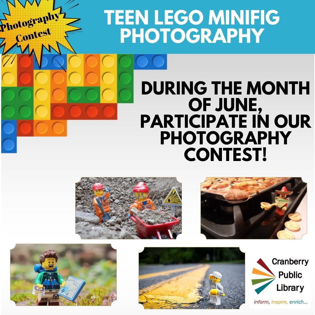 Flyer for Lego Minifig Photography Challenge