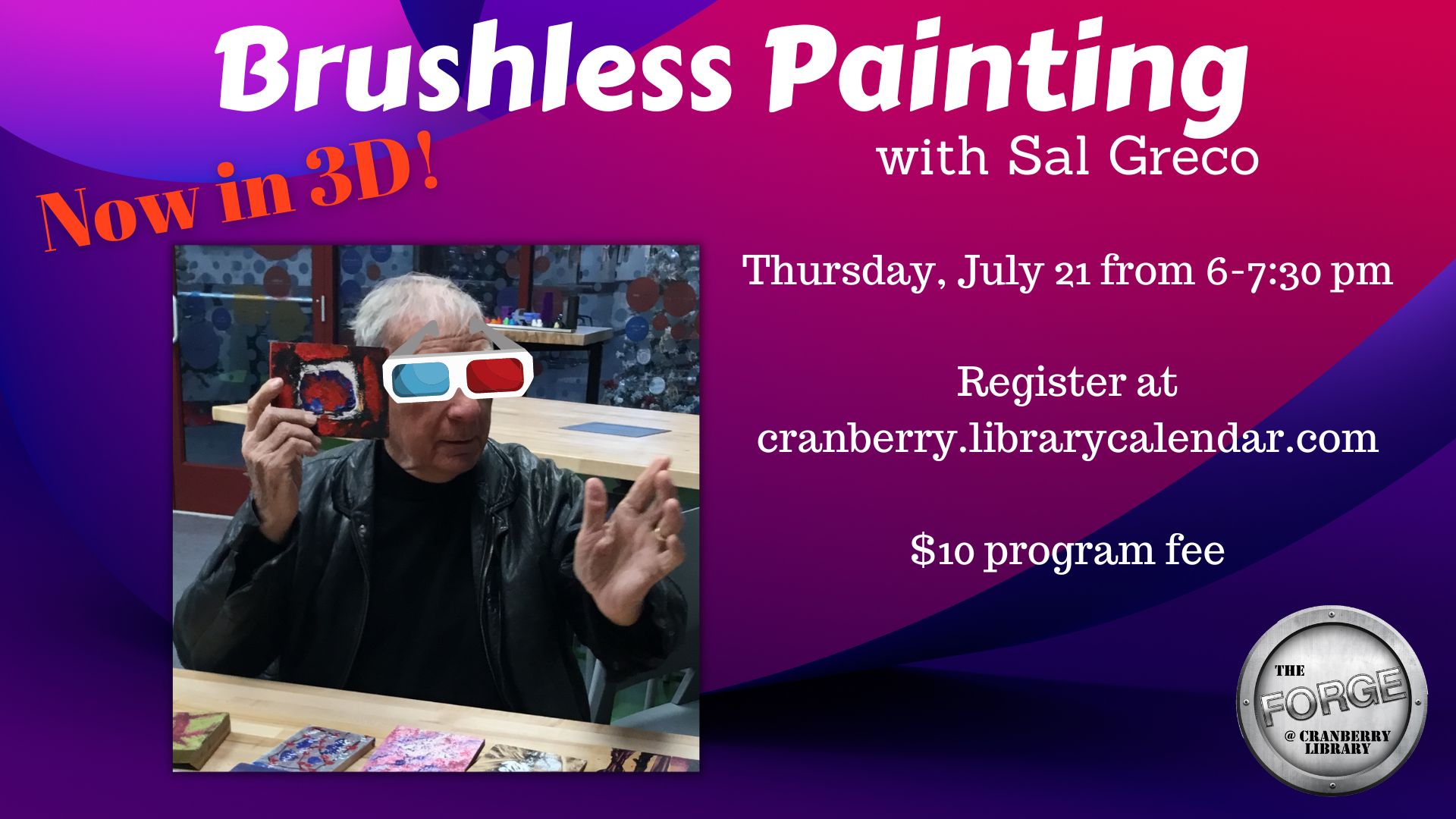 Flyer for Brushless Painting in 3D 
