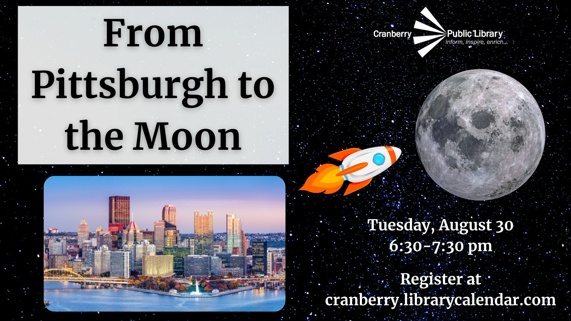 Flyer for From Pittsburgh to the Moon program