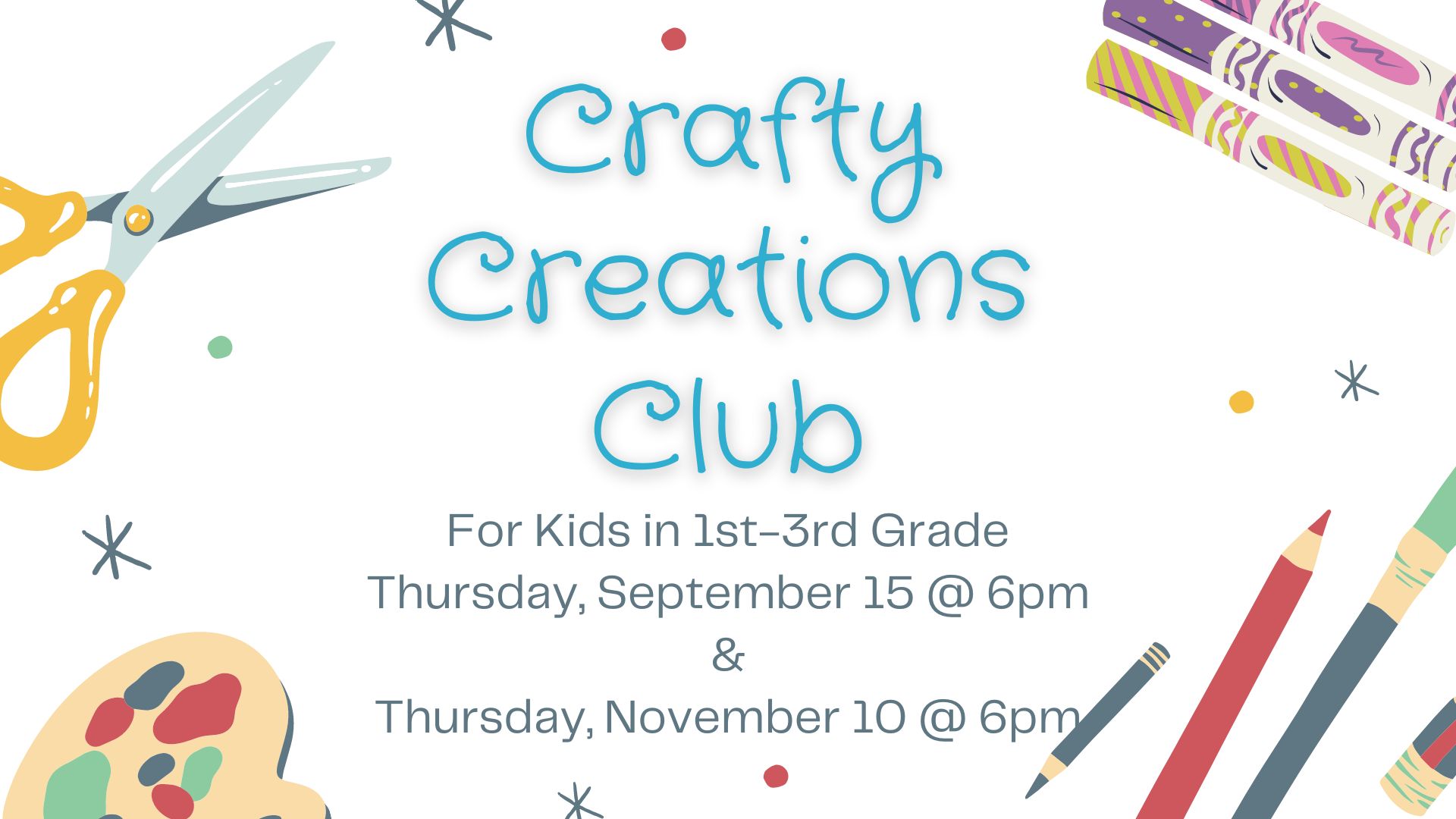 Flyer for Crafty Creations Club