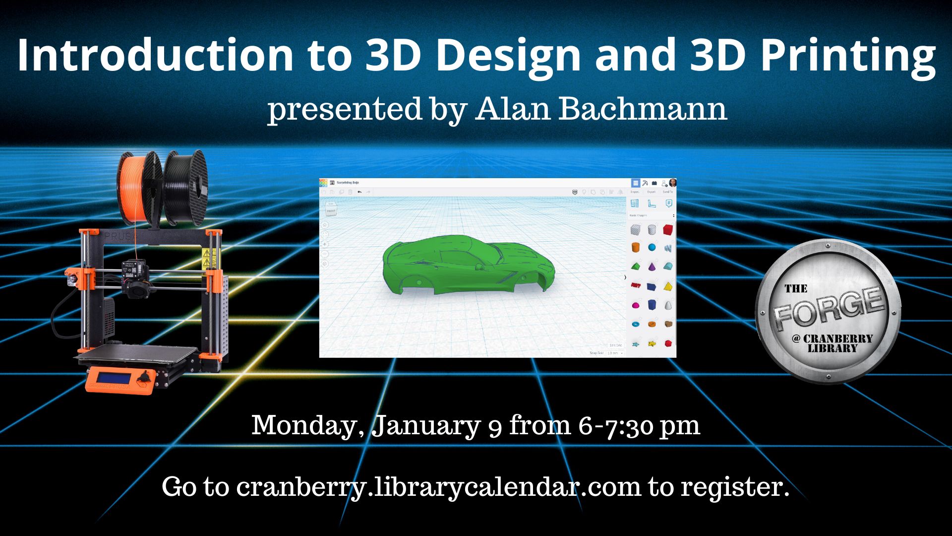 Flyer for Intro to 3D Design class