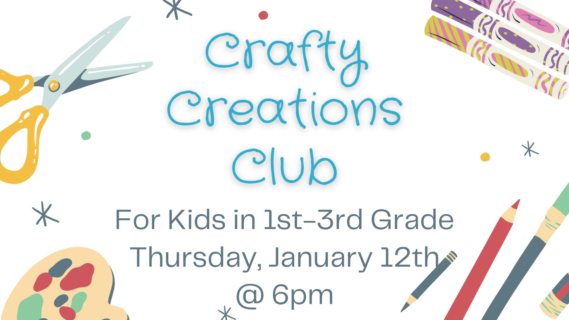 Flyer for Crafty Creations Club