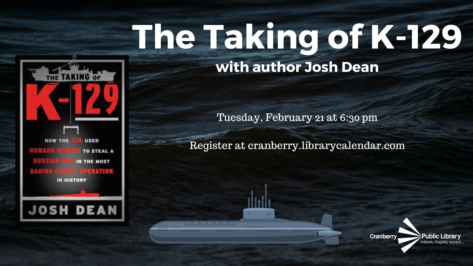 Flyer for The Taking of K-129 with image of a submarine