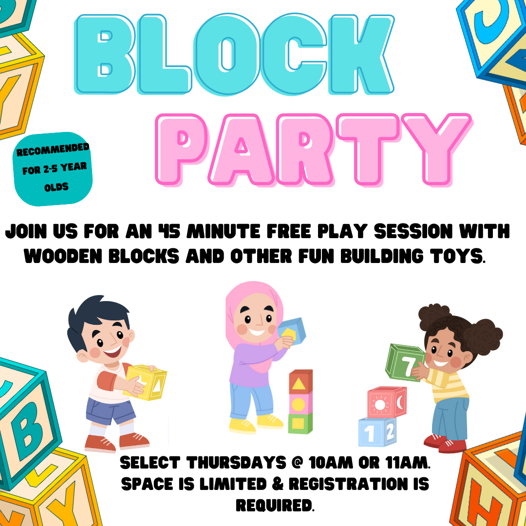 Flyer for Block Parties Summer 2023