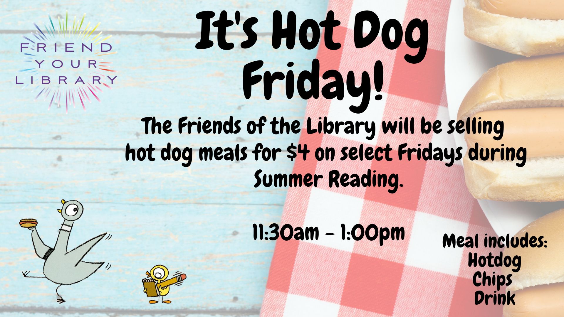 Flyer for Hot Dog Fridays