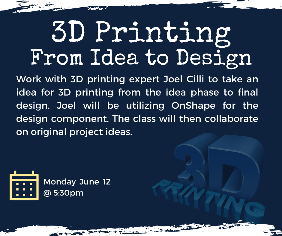 Flyer for 3D Printing: From Idea to Design