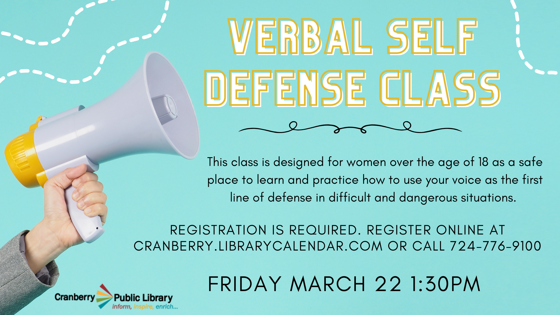 Verbal Self Defense Class Flyer 