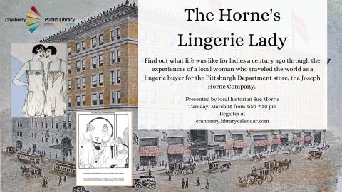 Flyer for the Horne's Lingerie Lady program