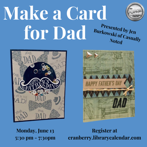 Flyer for Make a Card for Dad program