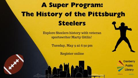 Flyer for History of the Pittsburgh Steelers program