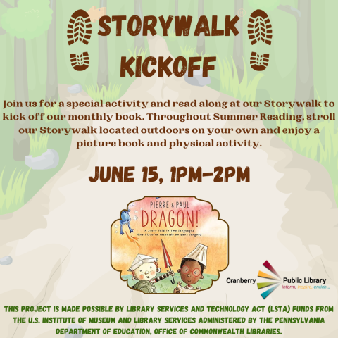 Flyer for Storywalk June 2023