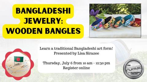 Flyer for Bangladeshi Jewelry: Wooden Bangles