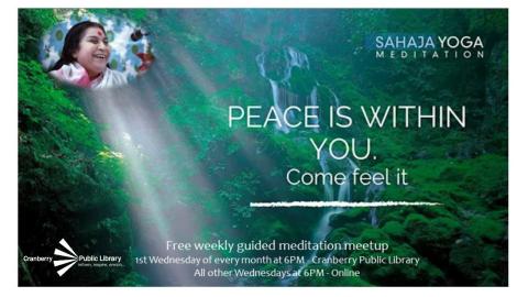 Flyer for Meditation Meetup