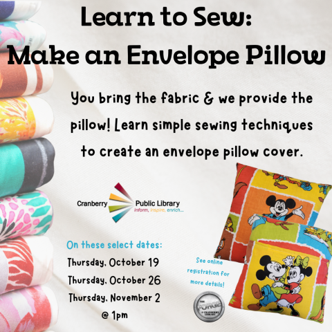 Learn to Sew: Envelope Pillow