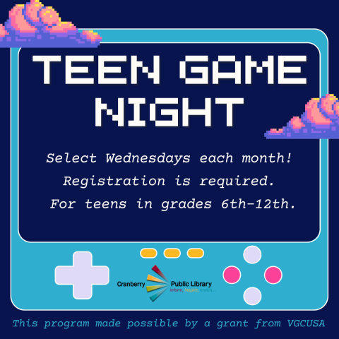 Teen Game Night Flyer