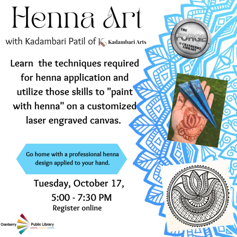 Henna Art program flyer