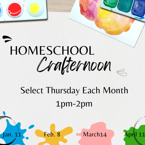 homeschool crafternoon flyer