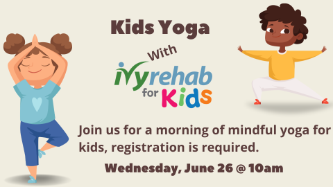 Kids Yoga with Ivy Rehab Flyer