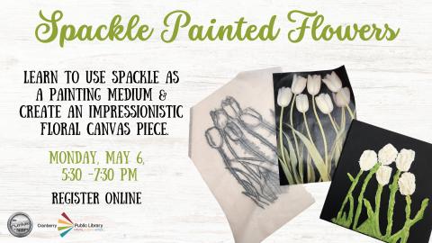 Spackle Painted Flowers