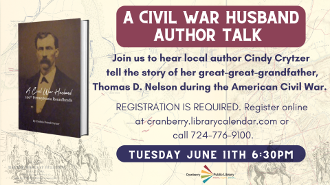 A Civil War Husband Author Talk Flyer