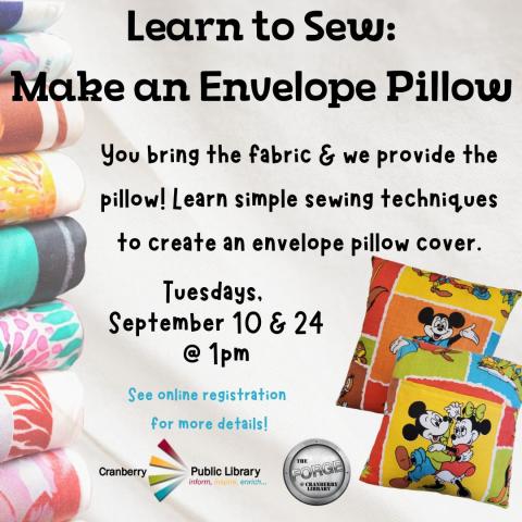 Learn to Sew: Envelope Pillow