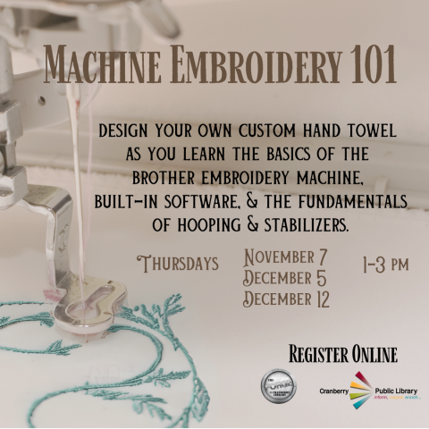 Embroidery 101 Flyer