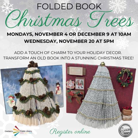 Folded Book Christmas Trees Flyer