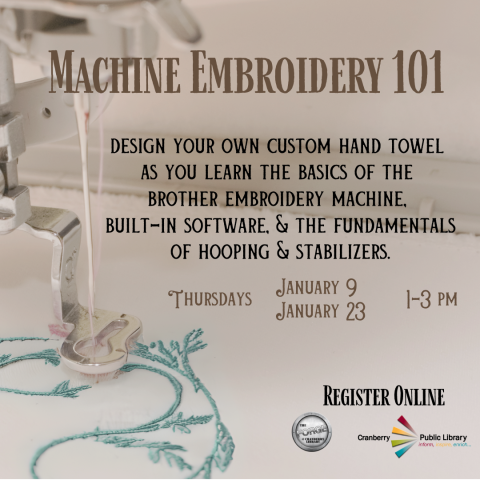 Embroidery 101 Flyer