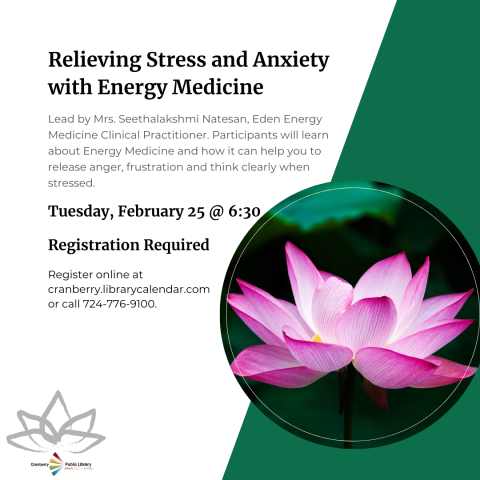 Relieving Stress and Anxiety with Energy medicine Flyer