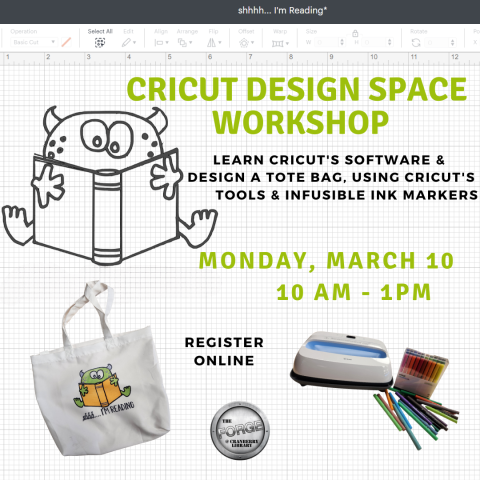 Cricut Design Space Workshop Tote Bag flyer