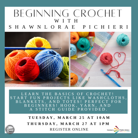 Beginning Crochet With Shawnlorae Flyer