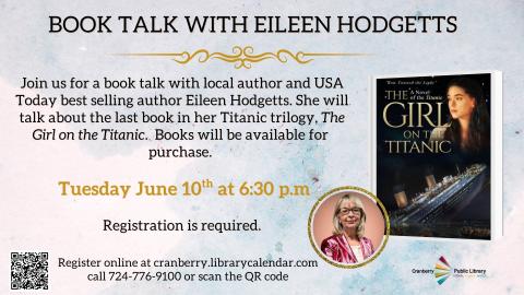 The Girl on the Titanic Book Talk Flyer