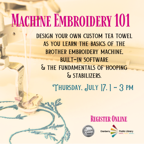 Machine Embroidery flyer