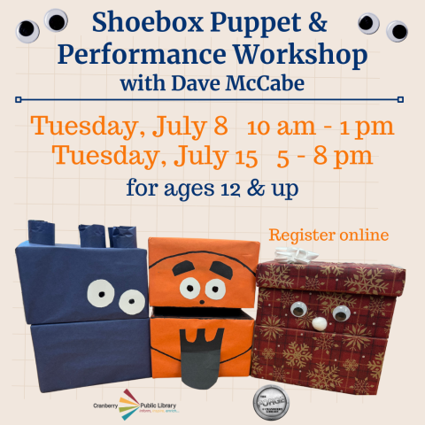 Shoebox Puppets flyer