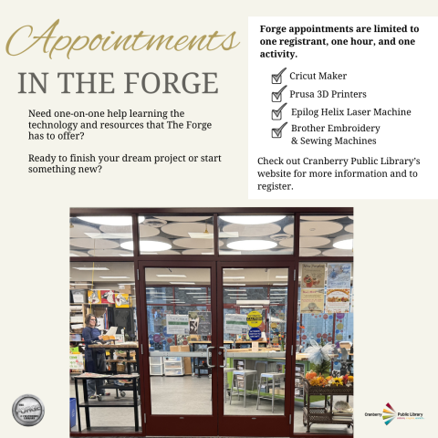 Appointments in The Forge Flyer