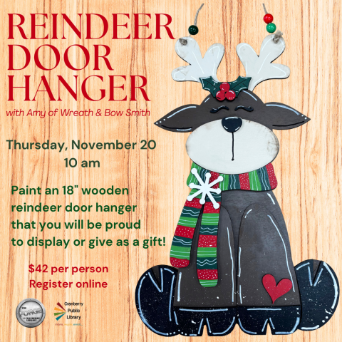 Reindeer Door Hanger
