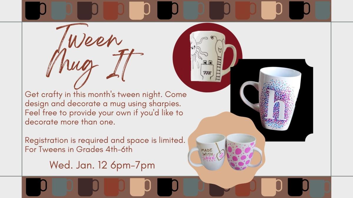 Tween Mug It program flyer