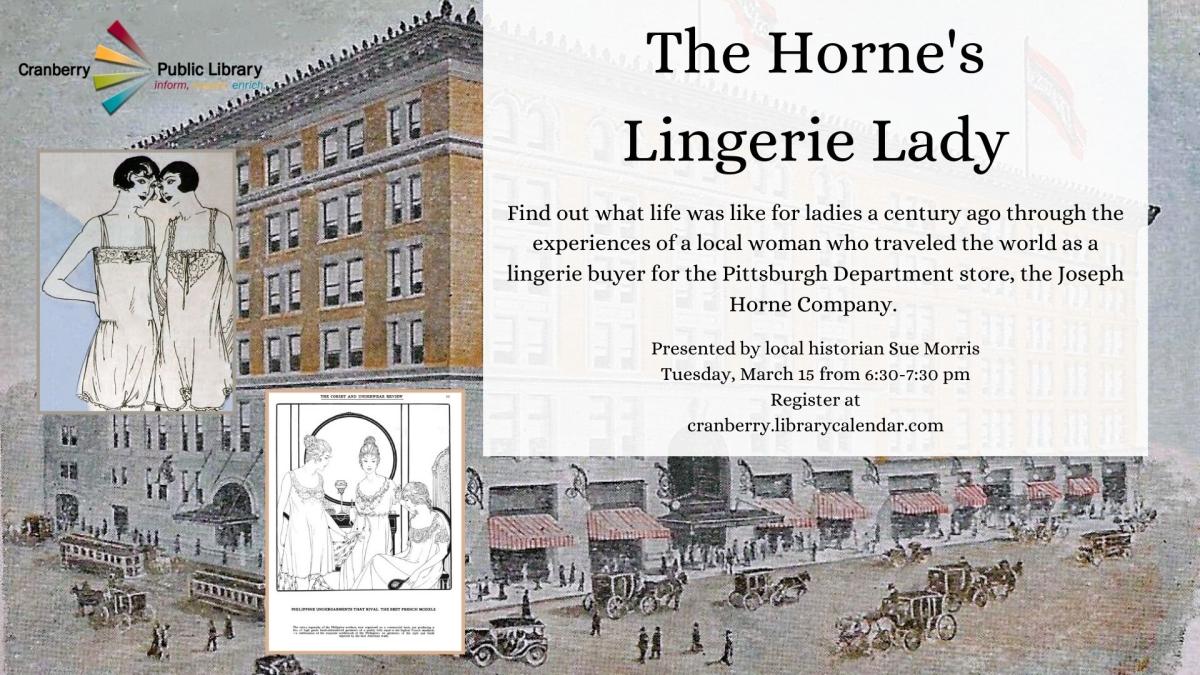 Flyer for the Horne's Lingerie Lady program