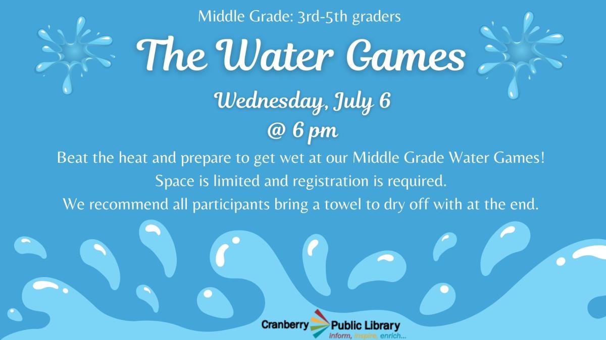 Flyer for The Water Games