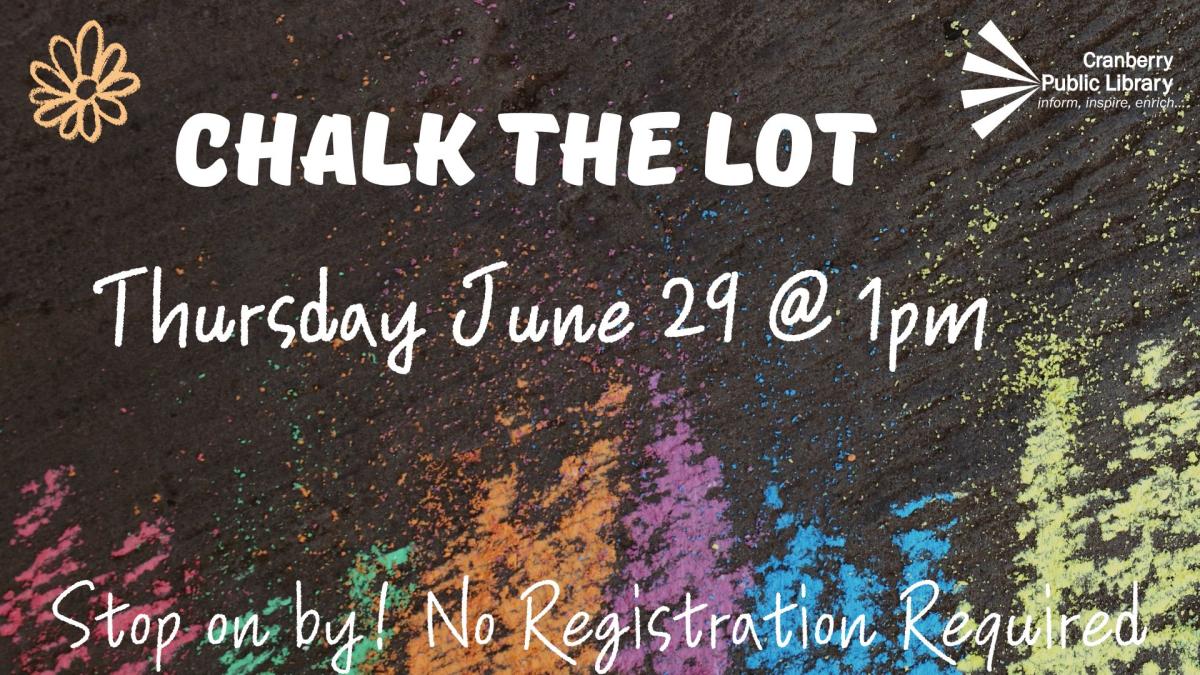 Flyer for Chalk the Lot program