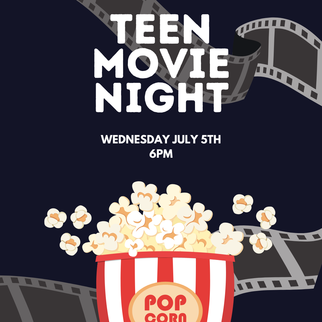 Flyer for Teen Movie Night