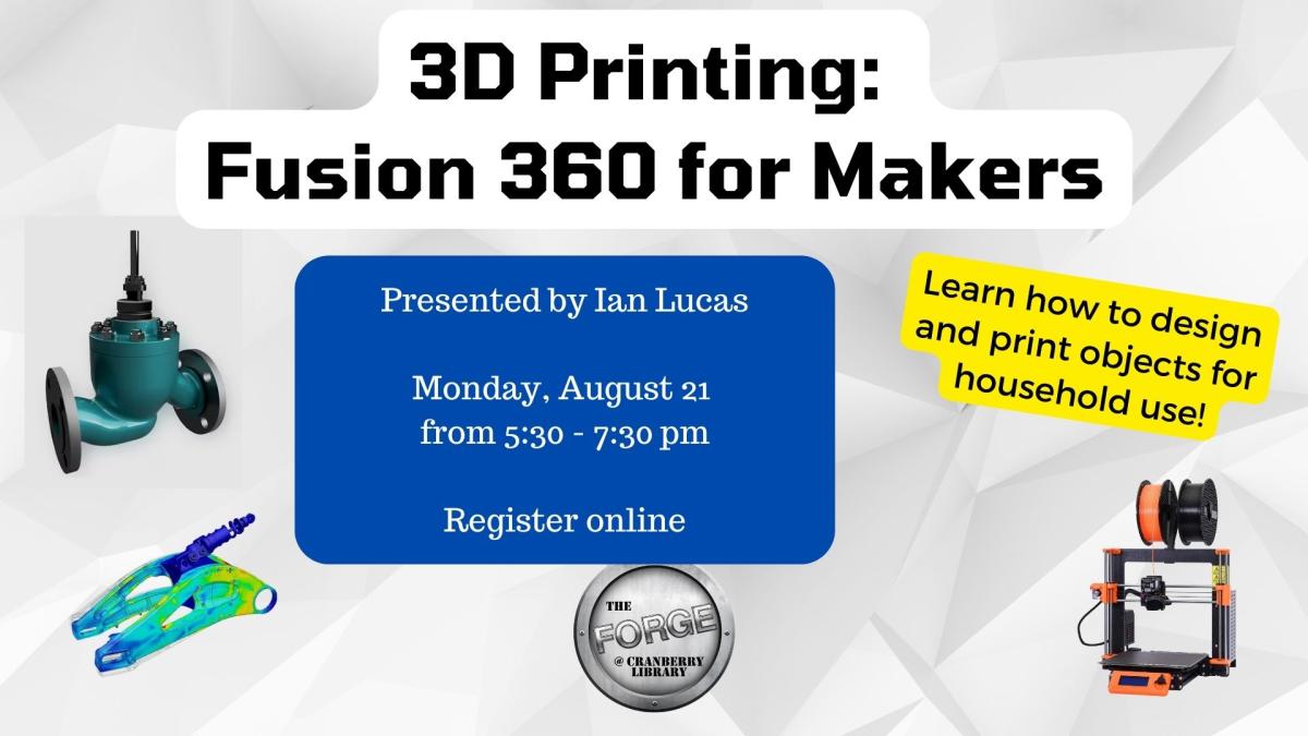 Flyer for Fusion 360 class