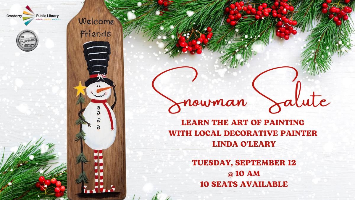 Flyer for Snowman Salute class in The Forge