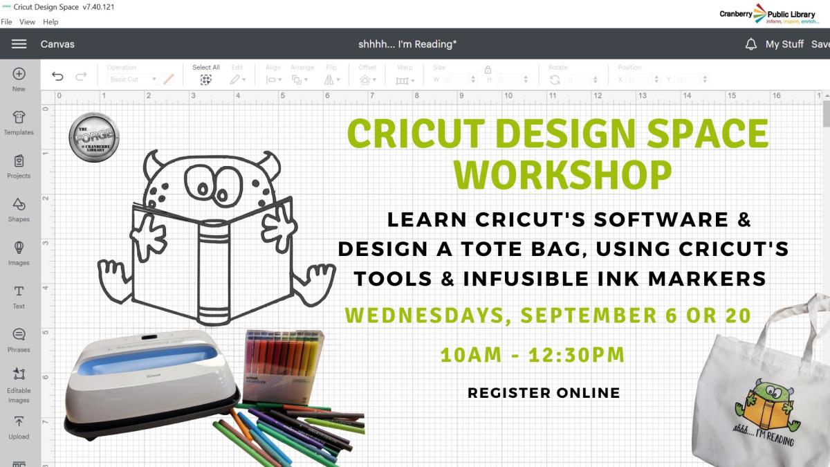 Cricut Design Space Workshop: Infusible Ink Tote Bags