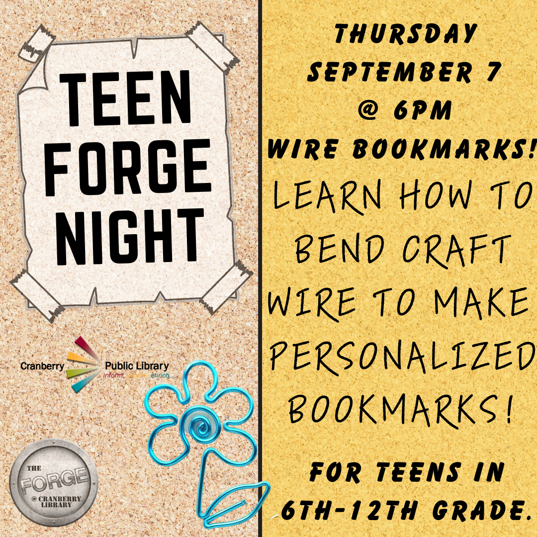 Teen Forge September flyer