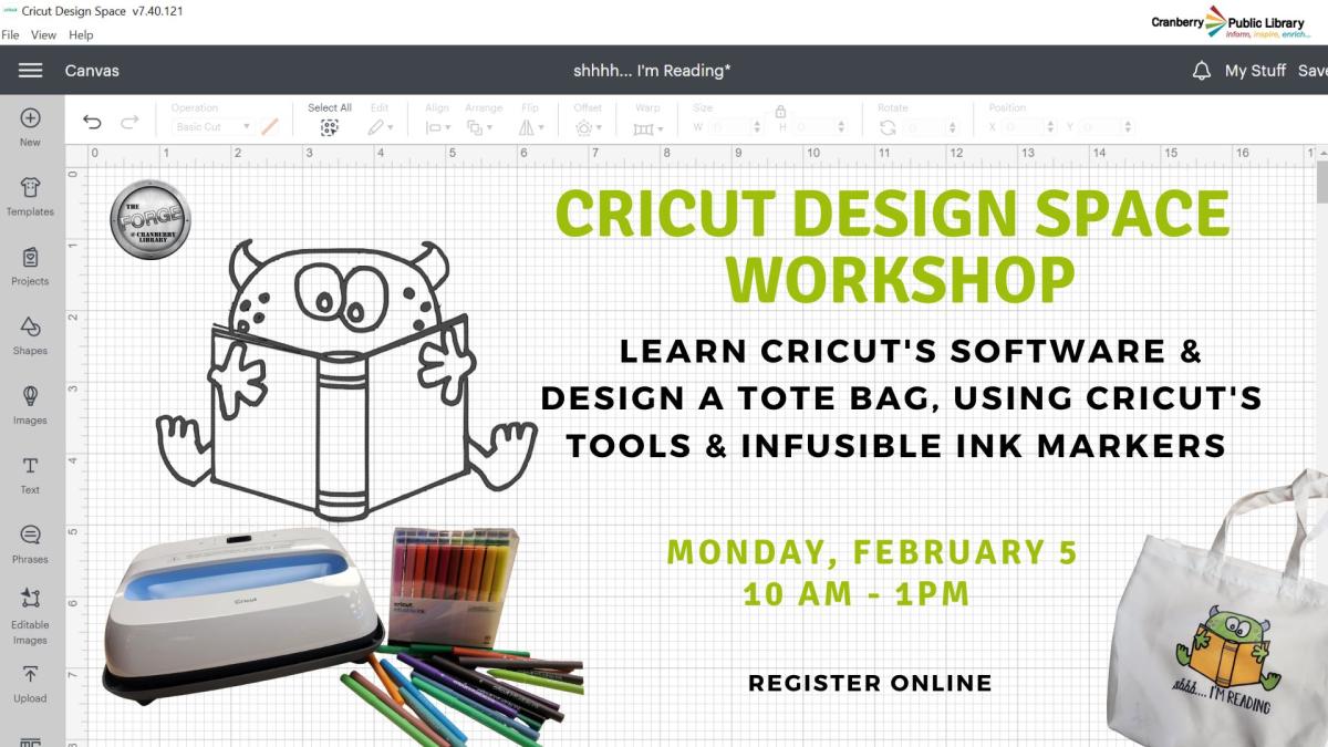 Cricut Design Space Workshop: Infusible Ink Tote Bags